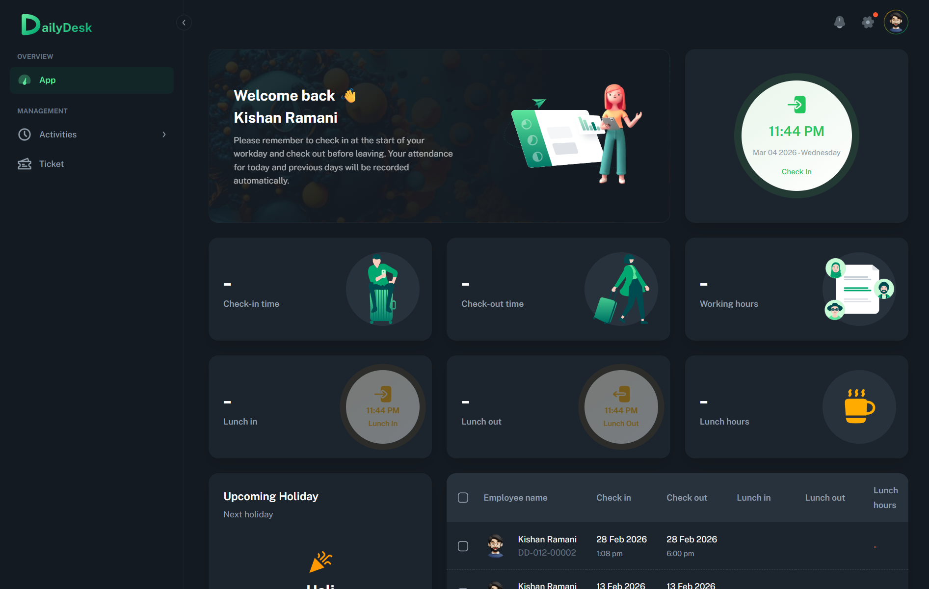 DailyDesk HRMS